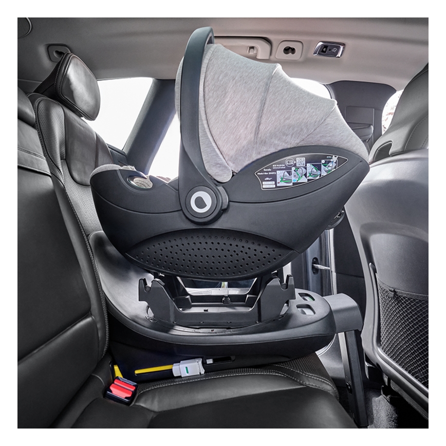 Lionelo - Kindersitz MOXIE SET i-Size mit drehbarer Basis 40-87 cm Sandbeige