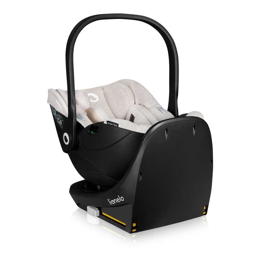 Lionelo - Kindersitz MOXIE SET i-Size mit drehbarer Basis 40-87 cm Sandbeige