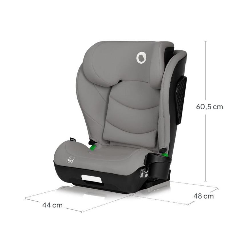 Lionelo - Kindersitz NEAL i-Size 100-150 cm Grau Beton