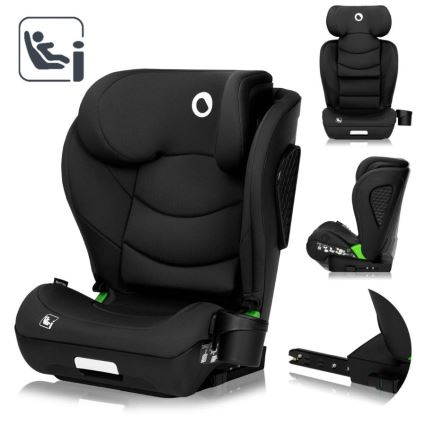 Lionelo - Kindersitz NEAL i-Size 100-150 cm Schwarz Carbon