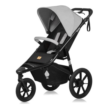Lionelo - Kinderwagen AZURA schwarz/grau