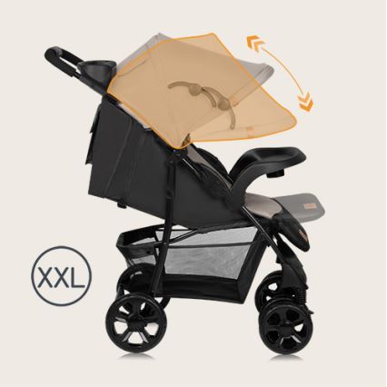 Lionelo - Kinderwagen EMMA PLUS beige/schwarz
