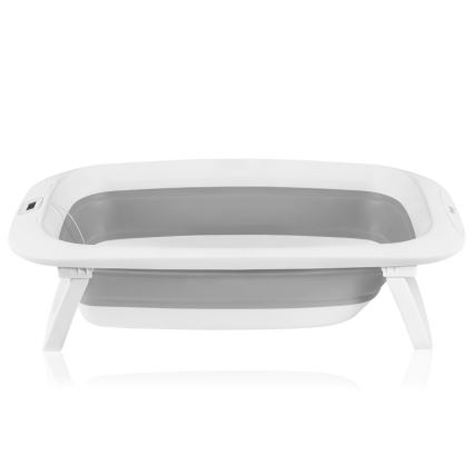 Lionelo - Klappbare Baby-Badewanne mit Thermometer BABY BUBBLE 2x LR44 Taubengrau