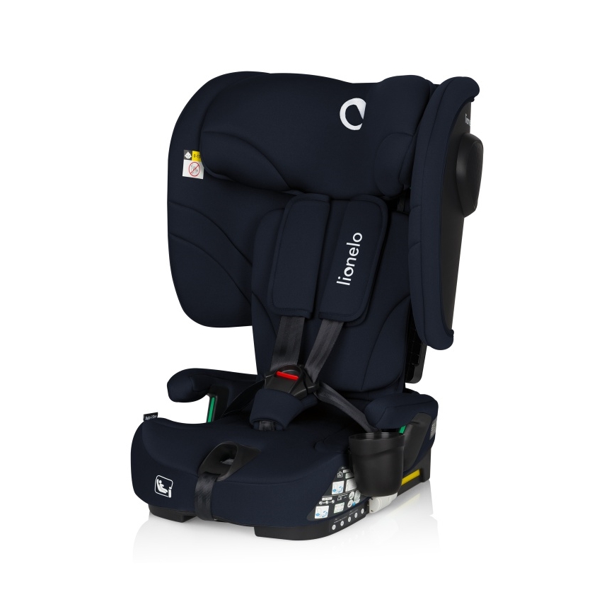 Lionelo - Klappbarer Kindersitz NELLY i-Size 76-150 cm Marineblau