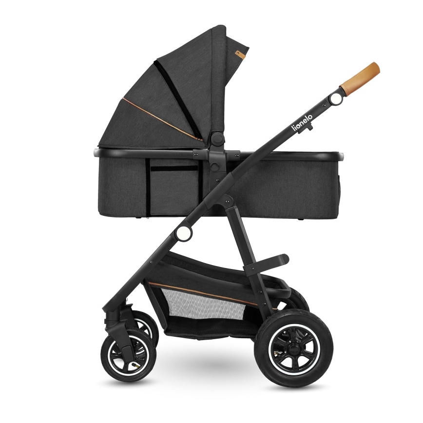 Lionelo - Kombi-Kinderwagen 2-in-1 AMBER Grau-Graphit