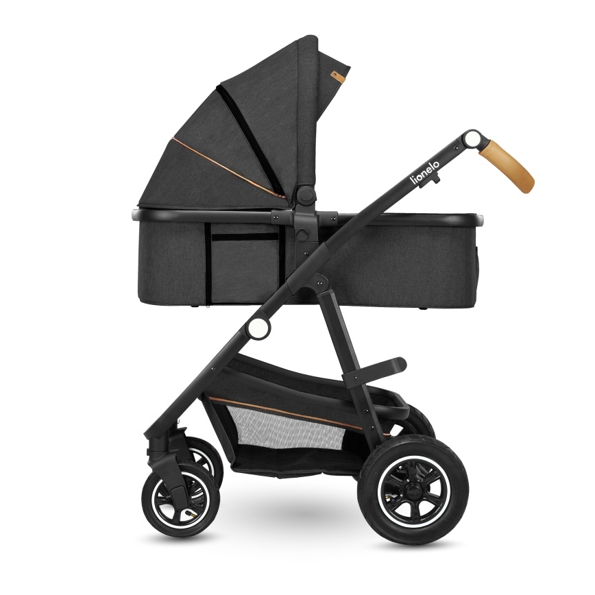 Lionelo - Kombi-Kinderwagen 2-in-1 AMBER Grau-Graphit