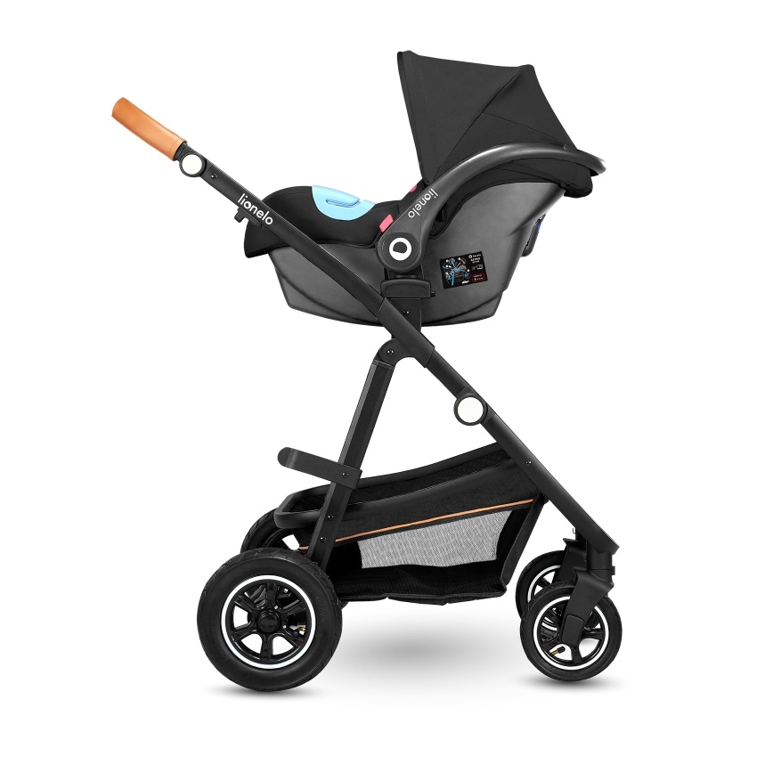 Lionelo - Kombi-Kinderwagen 2-in-1 AMBER Grau-Graphit