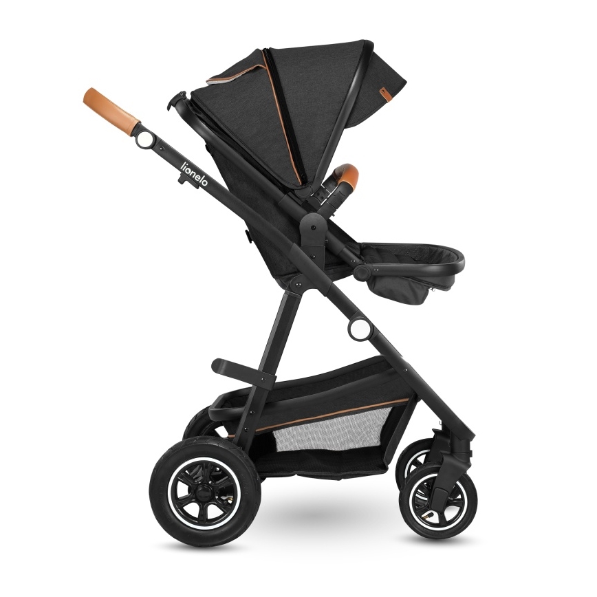 Lionelo - Kombi-Kinderwagen 2-in-1 AMBER Grau-Graphit
