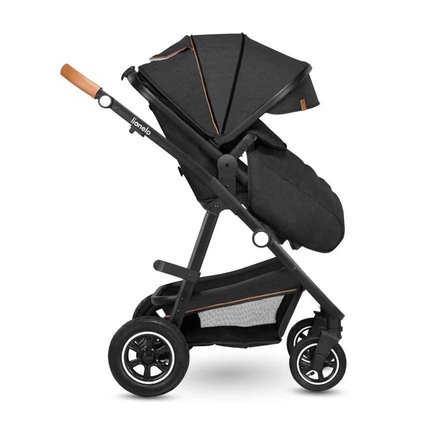 Lionelo - Kombi-Kinderwagen 2-in-1 AMBER Grau-Graphit