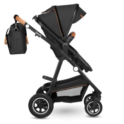 Lionelo - Kombi-Kinderwagen 2-in-1 AMBER Grau-Graphit