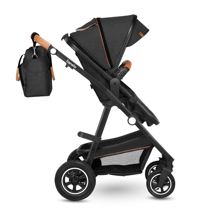 Lionelo - Kombi-Kinderwagen 2-in-1 AMBER Grau-Graphit