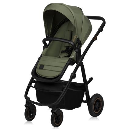 Lionelo - Kombi-Kinderwagen 2-in-1 AMBER PLUS Green Forest