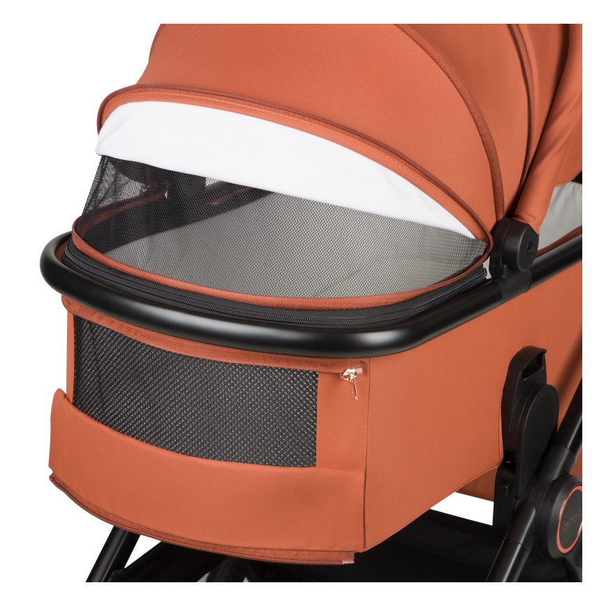 Lionelo - Kombi-Kinderwagen 2-in-1 LAYLA Braun Rost