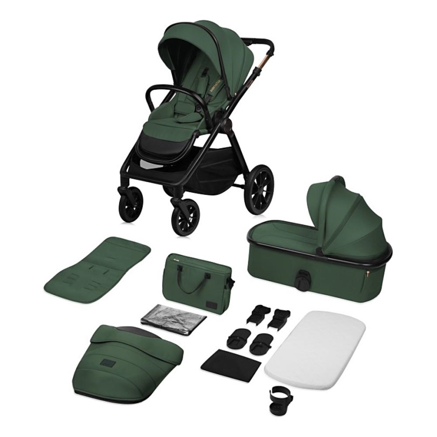 Lionelo - Kombi-Kinderwagen 2-in-1 LAYLA Green Forest