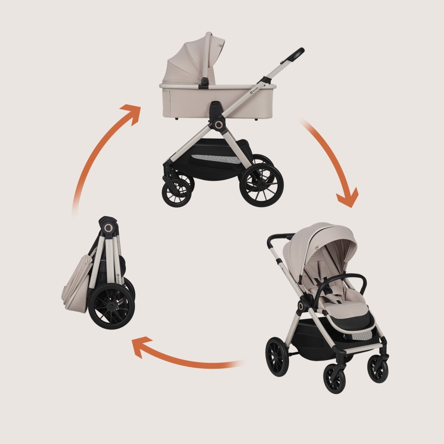 Lionelo - Kombi-Kinderwagen 2-in-1 LAYLA Sandbeige