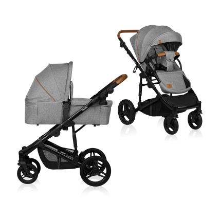 Lionelo - Kombi-Kinderwagen 2-in-1 MARI TOUR Steingrau