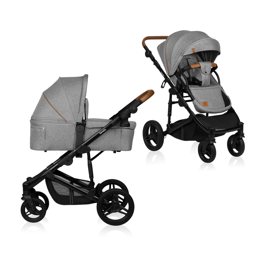 Lionelo - Kombi-Kinderwagen 2-in-1 MARI TOUR Steingrau