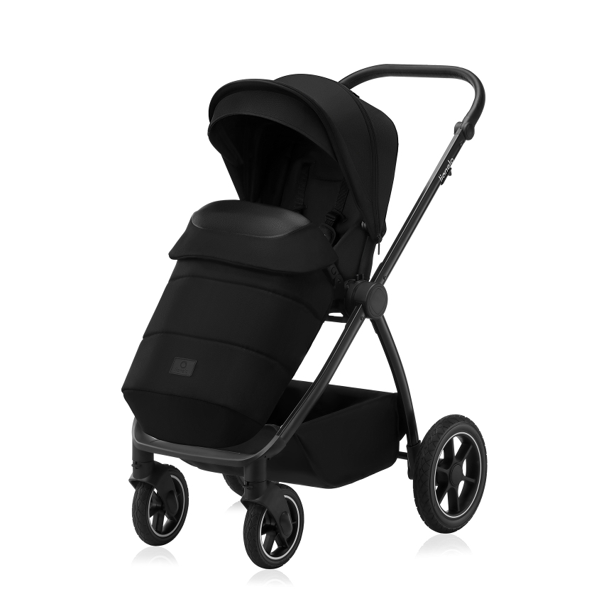 Lionelo - Kombi-Kinderwagen 2-in-1 MERIL Black Onyx
