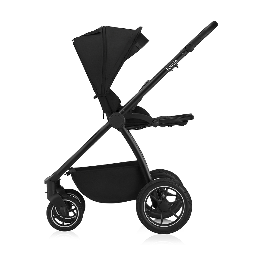 Lionelo - Kombi-Kinderwagen 2-in-1 MERIL Black Onyx