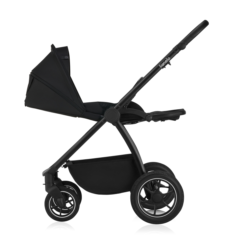 Lionelo - Kombi-Kinderwagen 2-in-1 MERIL Black Onyx
