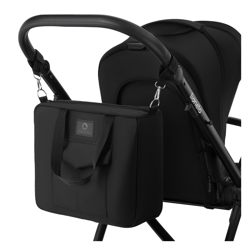 Lionelo - Kombi-Kinderwagen 2-in-1 MERIL Black Onyx