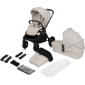 Lionelo - Kombi-Kinderwagen 2-in-1 MIKA PLUS Beige Sand