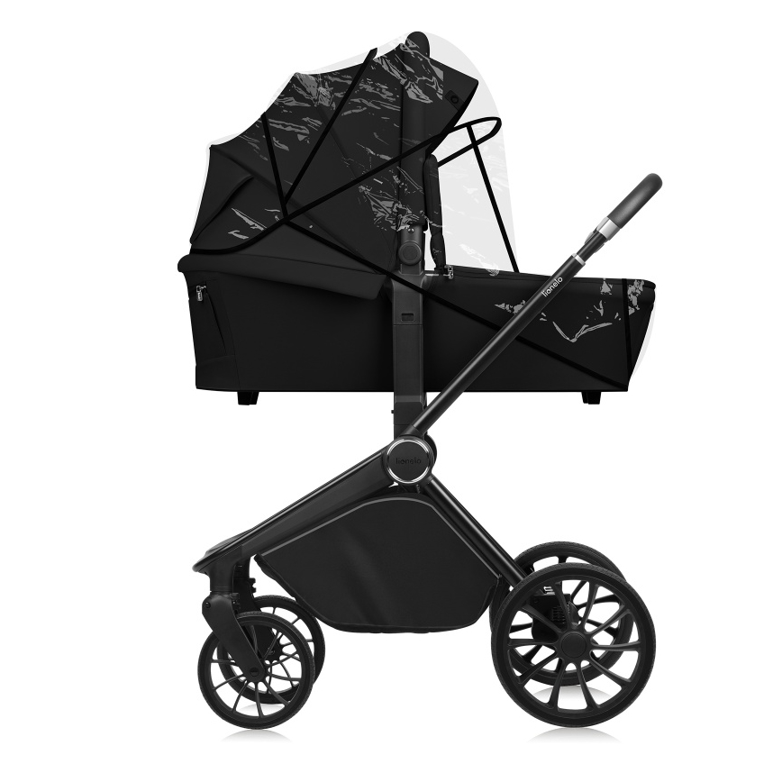 Lionelo - Kombi-Kinderwagen 2-in-1 MIKA PLUS Black Onyx