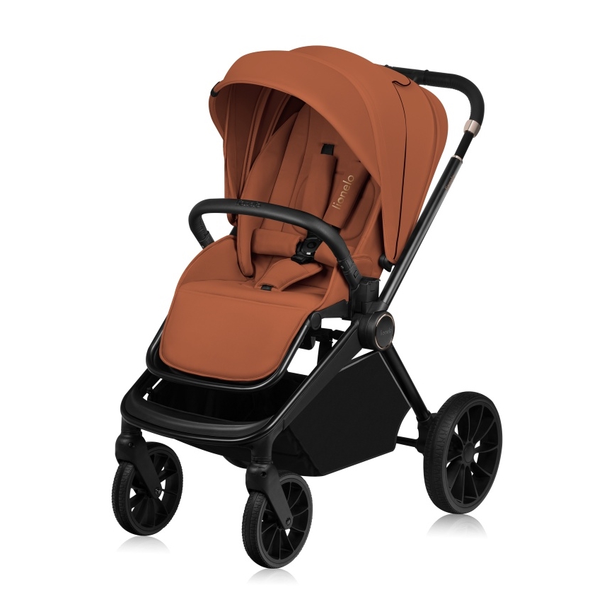 Lionelo - Kombi-Kinderwagen 2-in-1 MIKA PLUS Brown Rust