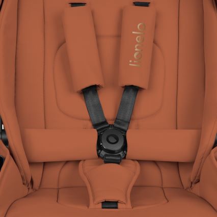 Lionelo - Kombi-Kinderwagen 2-in-1 MIKA PLUS Brown Rust