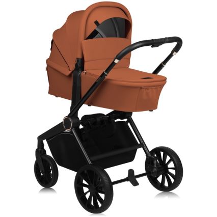 Lionelo - Kombi-Kinderwagen 2-in-1 MIKA PLUS Brown Rust