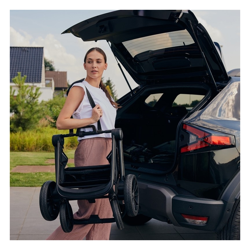 Lionelo - Kombi-Kinderwagen 2-in-1 MIKA PLUS Olivgrün