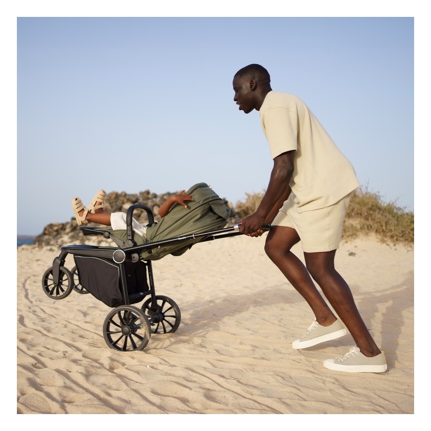 Lionelo - Kombi-Kinderwagen 2-in-1 MIKA PLUS Olivgrün