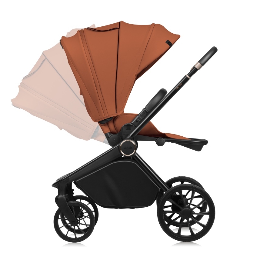 Lionelo - Kombi-Kinderwagen 2-in-1 MIKA PLUS Rostbraun