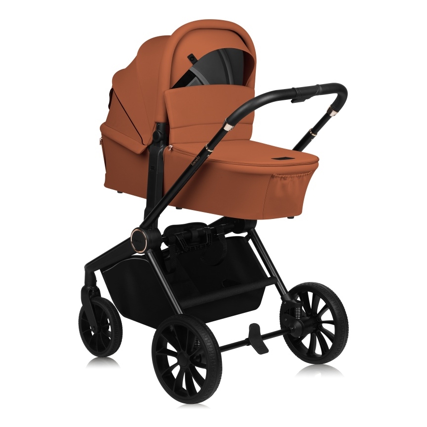 Lionelo - Kombi-Kinderwagen 2-in-1 MIKA PLUS Rostbraun