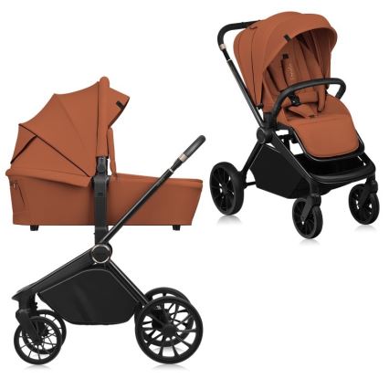 Lionelo - Kombi Kinderwagen 2in1 MIKA PLUS Braun Rost