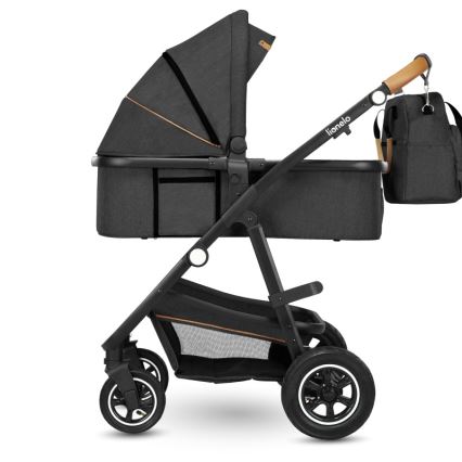 Lionelo - Kombi-Kinderwagen 3-in-1 AMBER Grau Graphit