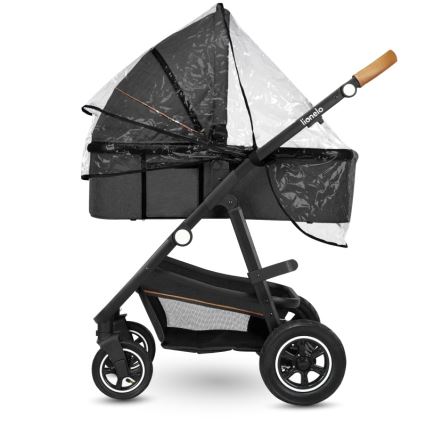 Lionelo - Kombi-Kinderwagen 3-in-1 AMBER Grau Graphit