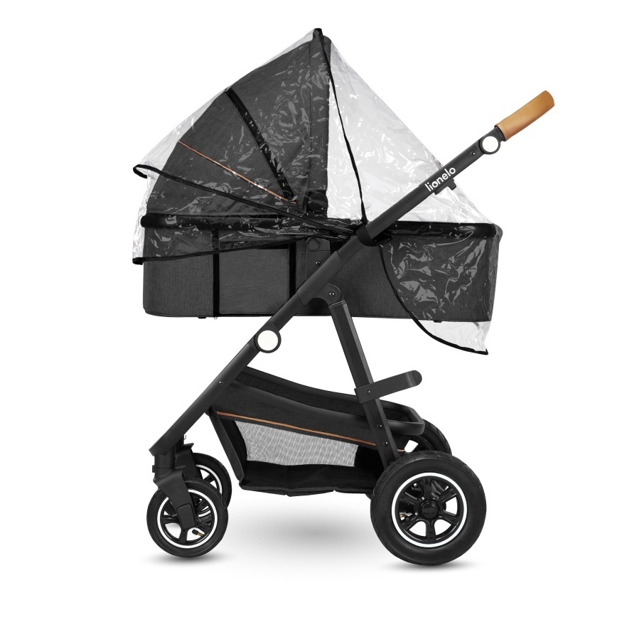 Lionelo - Kombi-Kinderwagen 3-in-1 AMBER Grau Graphit