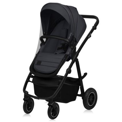 Lionelo - Kombi-Kinderwagen 3-in-1 AMBER PLUS Grau Graphit