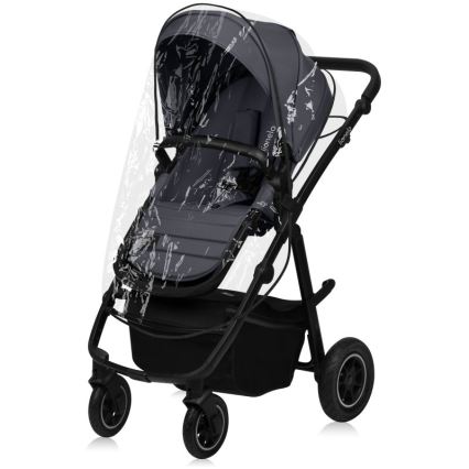 Lionelo - Kombi-Kinderwagen 3-in-1 AMBER PLUS Grau Graphit