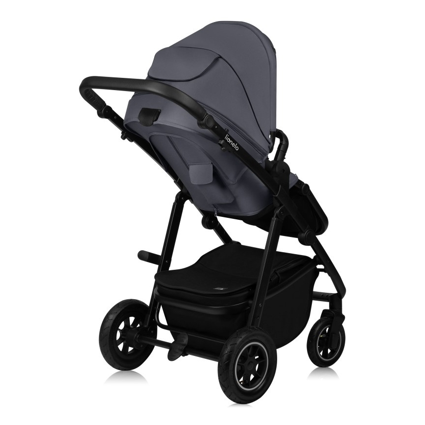 Lionelo - Kombi-Kinderwagen 3-in-1 AMBER PLUS Grau Graphit