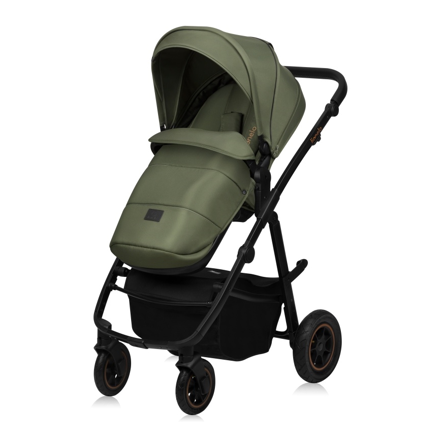 Lionelo - Kombi-Kinderwagen 3-in-1 AMBER PLUS Green Forest