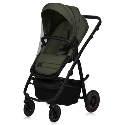Lionelo - Kombi-Kinderwagen 3-in-1 AMBER PLUS Green Forest