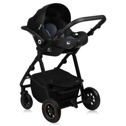 Lionelo - Kombi-Kinderwagen 3-in-1 AMBER PLUS Green Forest