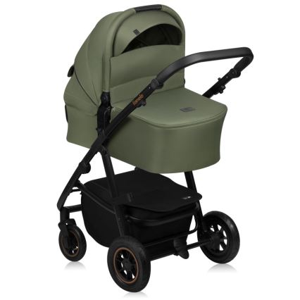 Lionelo - Kombi-Kinderwagen 3-in-1 AMBER PLUS Green Forest