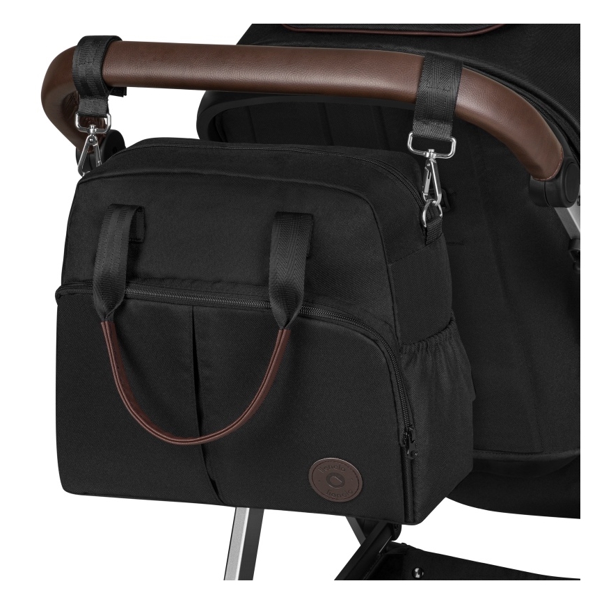 Lionelo - Kombi-Kinderwagen 3-in-1 AMBER Schwarz/Silber