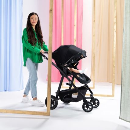 Lionelo - Kombi-Kinderwagen 3-in-1 BIANKA Schwarzer Onyx