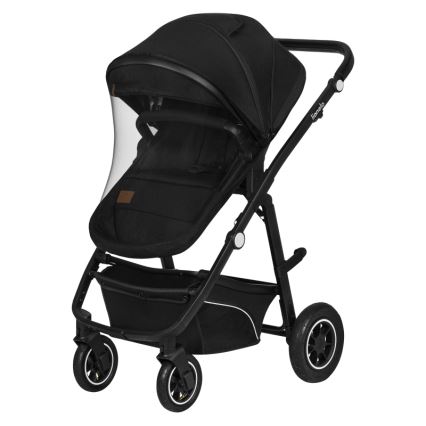 Lionelo - Kombi-Kinderwagen 3-in-1 BIANKA Schwarzer Onyx