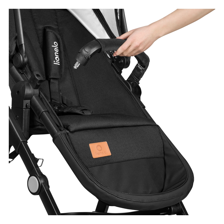 Lionelo - Kombi-Kinderwagen 3-in-1 BIANKA Schwarzer Onyx
