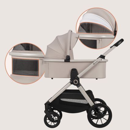 Lionelo - Kombi-Kinderwagen 3-in-1 LAYLA Sandbeige